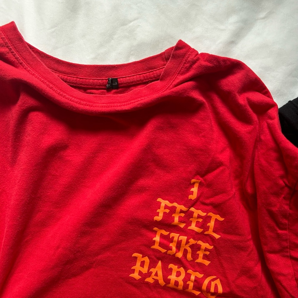 I Feel Like Pablo (OG Kanye West The Life of Pablo Merch) Red Longsleeve in L